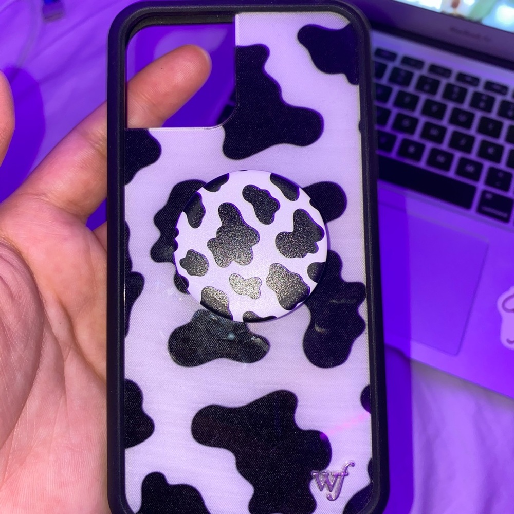 Wildflower Cow Print Case